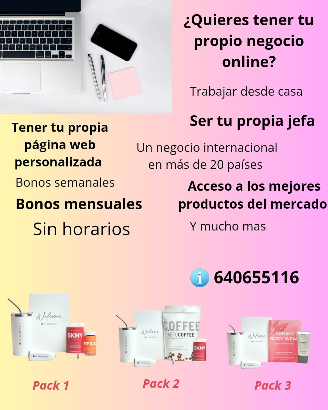 Negocio Online - Contacta por WhatsApp